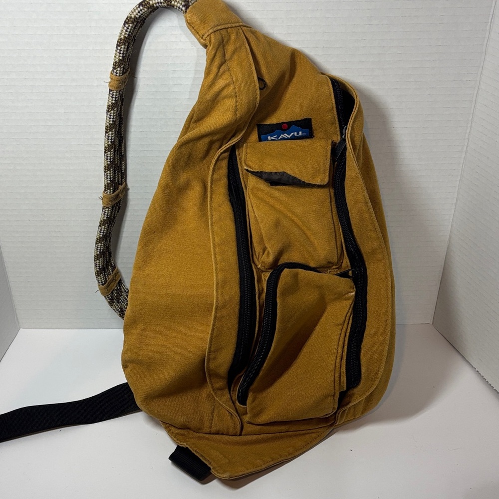 KAVU Yellow Sling Backpack